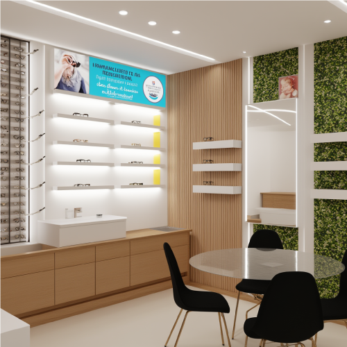 Diseño local comercial vanguardista